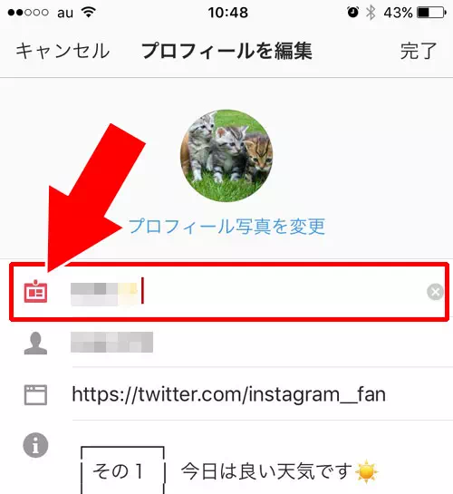 インスタの名前で使えない絵文字もある