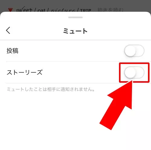 プロフィール画面からストーリーをミュートする方法、解除する方法|インスタストーリーでミュートの仕方!ミュートがバレる機能などはありません