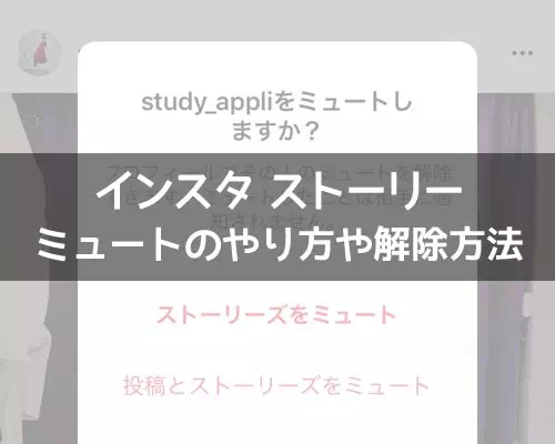 インスタストーリーでミュートの仕方!ミュートがバレる機能などはありません