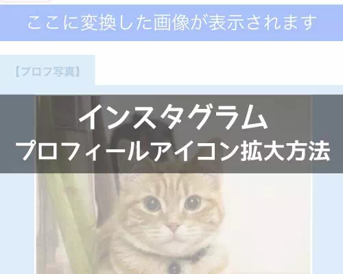 インスタのアイコン（プロフィール写真）を拡大する方法