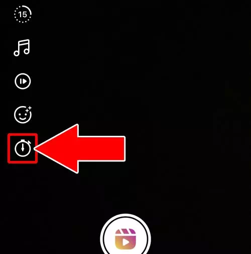 動画撮影時にタイマーを設定する|インスタのリール(Reels)とは?投稿方法や見方など使い方まとめ