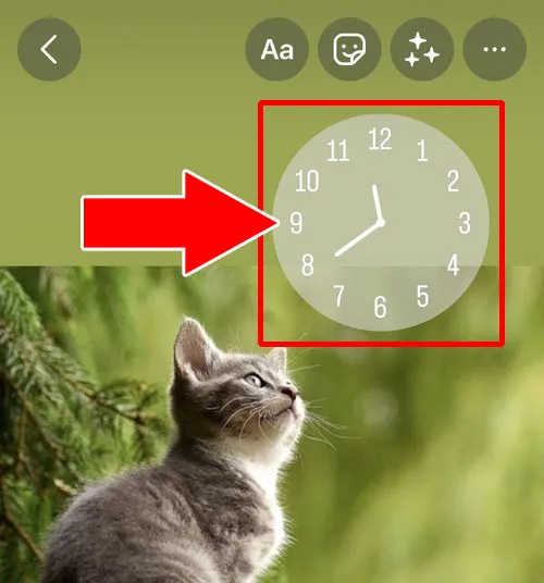 時間のフォント変更や時計スタンプにする｜インスタストーリーで時間表示する方法！時計スタンプで時間表示できます