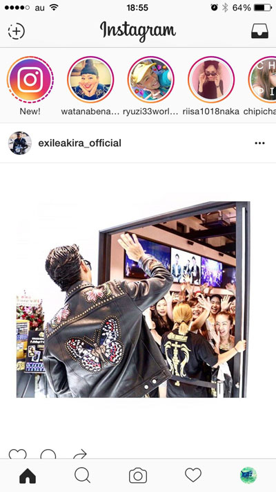 インスタグラムストーリーの閲覧方法