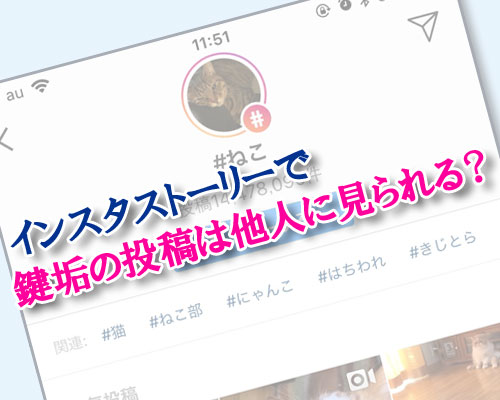インスタストーリーを鍵垢で投稿すると他の人からは見れるの?