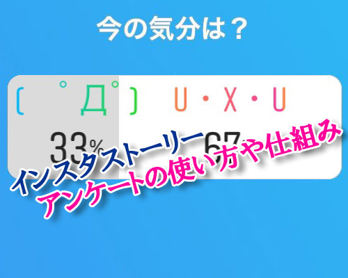 instagramストーリーでアンケート(投票)の使い方や仕組み
