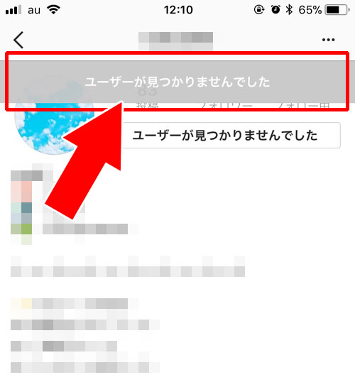 相手からブロックされている|instagramでユーザーが見つかりませんでしたと表示される原因