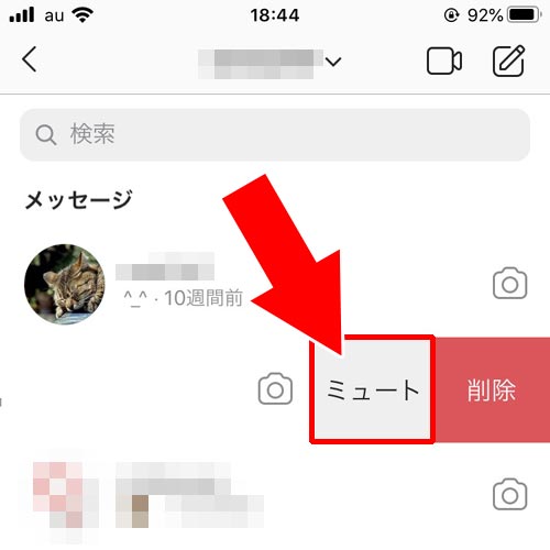 DMのミュートで個別に消す|インスタでオンライン表示(緑マーク)を消す方法!一括と個別で消し方が違います