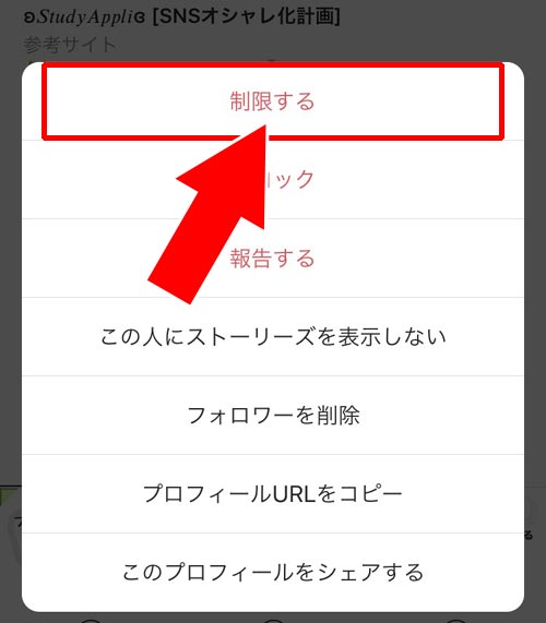 アカウント制限で個別に消す|インスタでオンライン表示(緑マーク)を消す方法!一括と個別で消し方が違います