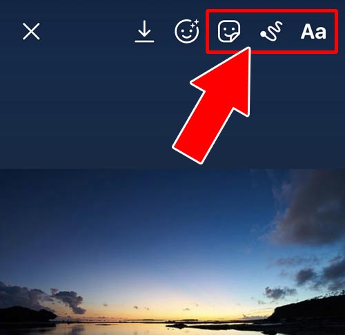 文字やスタンプで写真を加工する|インスタストーリーの使い方!投稿・閲覧・足跡・保存など仕組みや疑問をまとめました