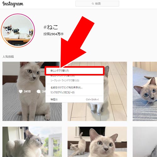 ハッシュタグ検索をして写真を見る - インスタのweb版やPC版から見るだけの方法|インスタグラムを見るだけの方法!登録もログインも不要で検索もできます