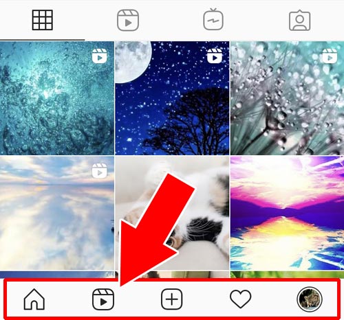 検索用の虫眼鏡アイコンが消えたケースと対処方法|インスタで下アイコン(プラスマーク等)が消えた原因と対処方法