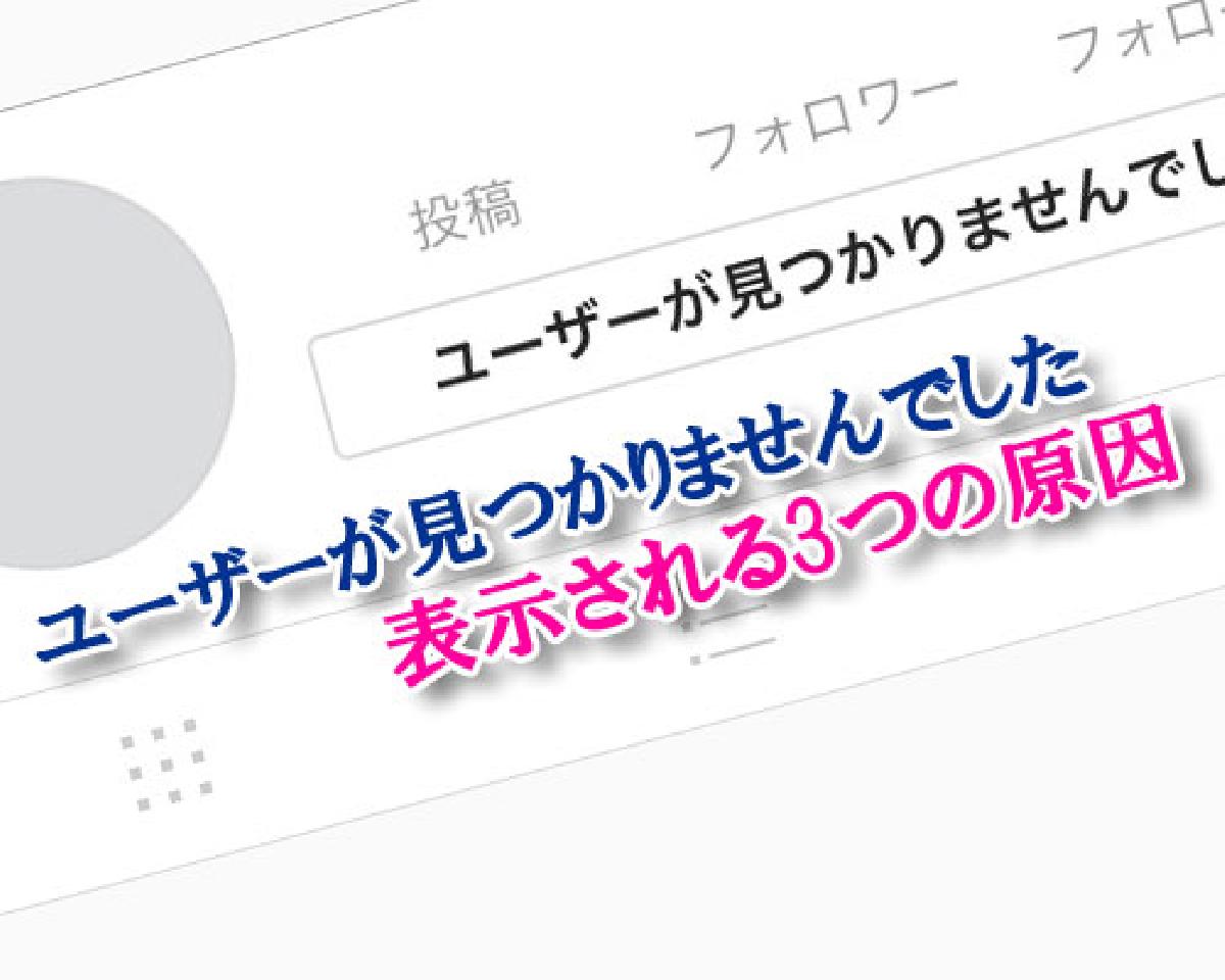 インスタ フォロー ユーザーを読み込めませんでした